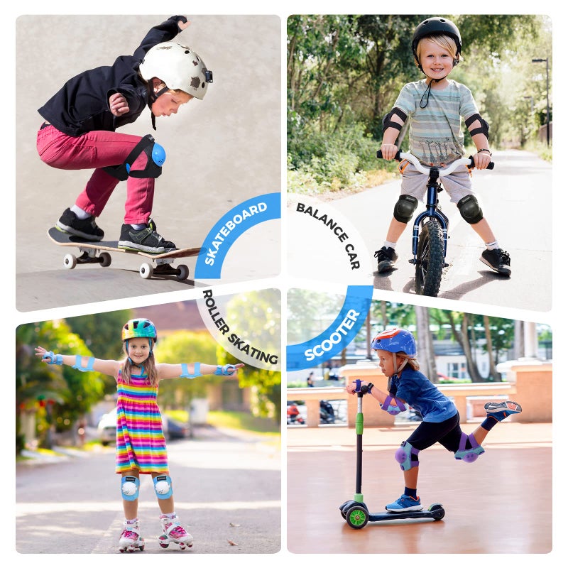 BOSONER Kids/Youth Knee Pad Elbow Pads for Roller Skates Cycling BMX Bike Skateboard Inline Rollerblading  Skating Skatings Scooter Riding Sports - Image 4